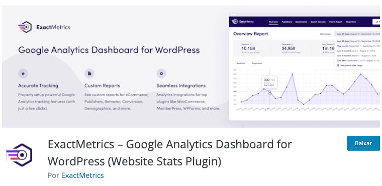 Os Melhores Plugins WordPress em 2024 Google Analytics Dashboard for WP - Os Melhores Plugins WordPress em 2024